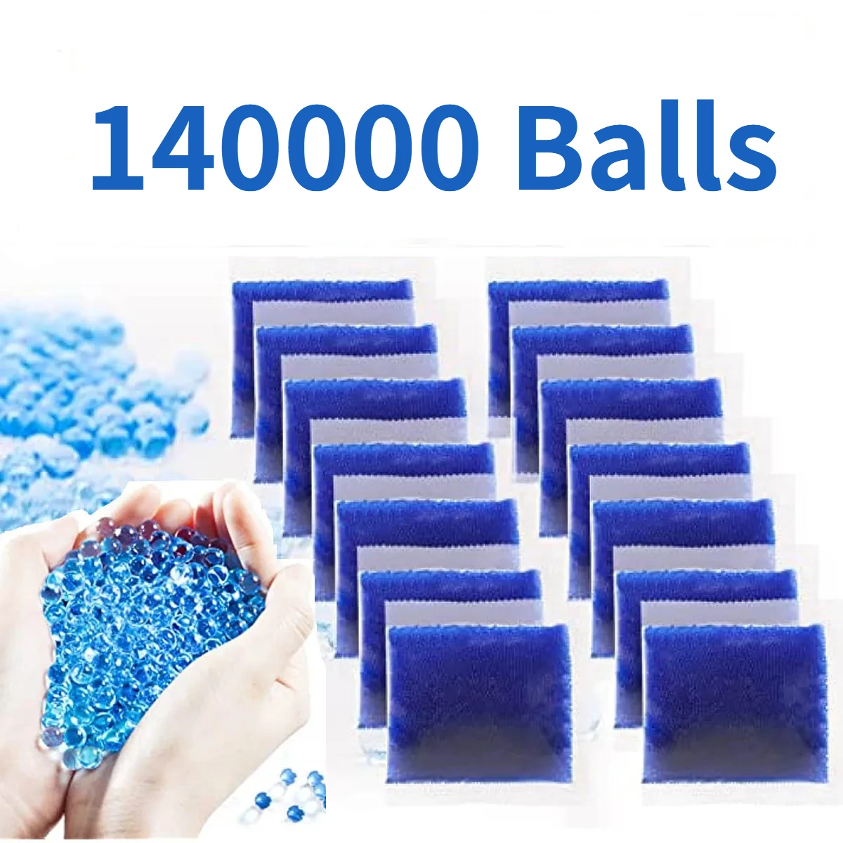 8000 Uds. 7-8mm cuentas de agua Bola de Gel pistola eléctrica polímero cristal suelo hidrogel Gel polímero bola de agua creciente decoración del hogar de la boda