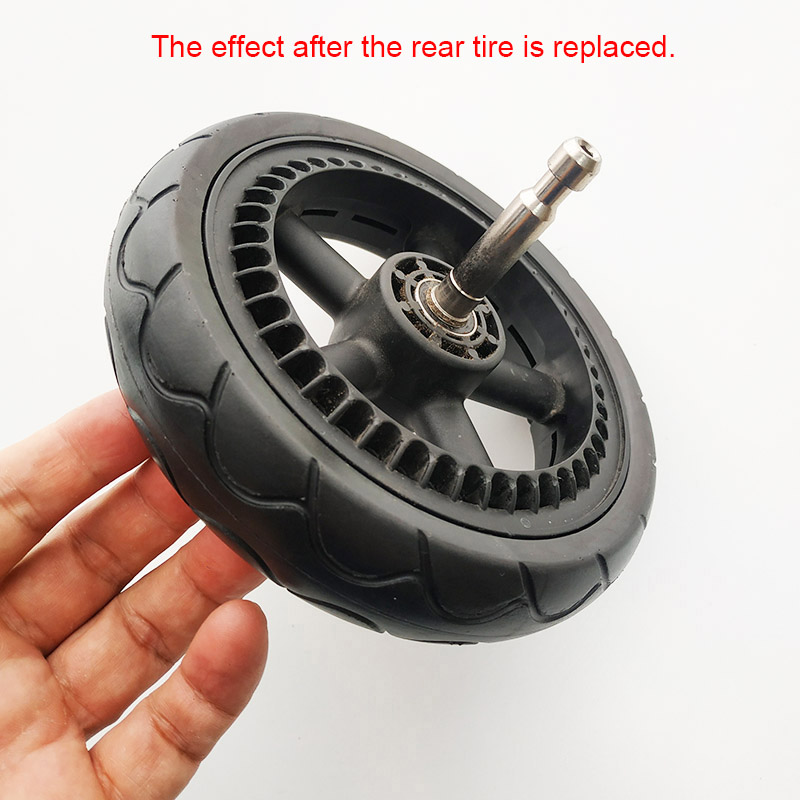 Stroller Rear Tire For Bugaboo Butterfly Ant Back Wheel PU Tubeless Tyre Cover DIY Baby Buggy Accessorise