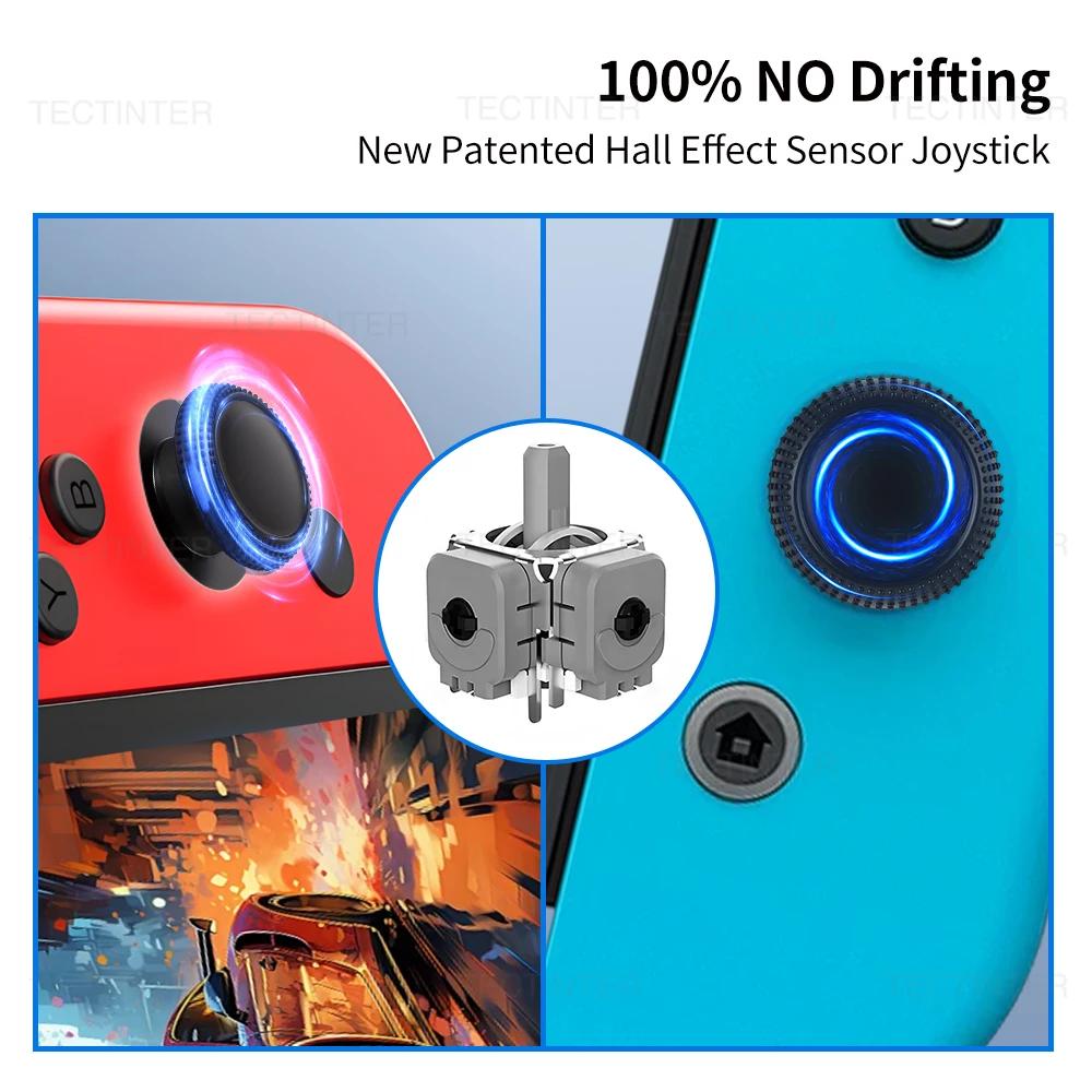 2-4PCS Sostituzione Joystick Effetto Hall Per NS Switch/Lite/OLED Joycon Controller 3D Analogico ThumbStick Parti di Riparazione Accessori