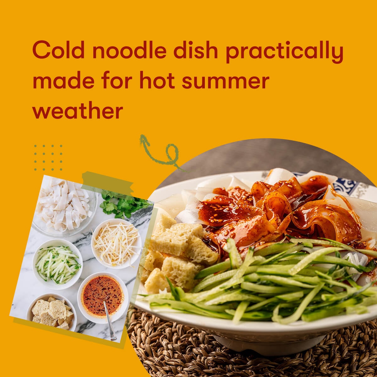 [8Packs]Liang pi Spicy Cold Noodles - Famous Xi'an Food, 11.21oz*8Packs