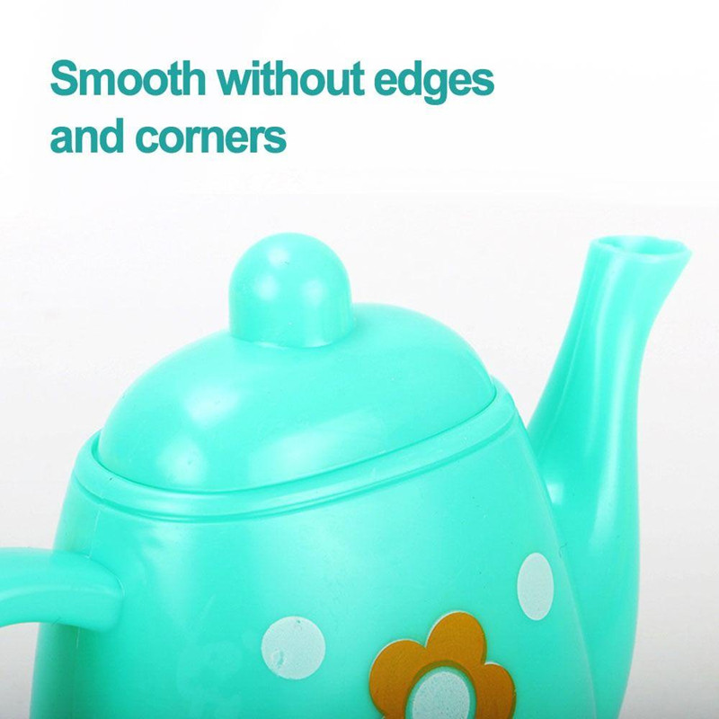 เด็กแกล้งทําเป็นเล่น Tea Party ชุดเล่นอุปกรณ์เสริมอาหารถ้วยกาน้ําชาชุดชาของเล่นของเล่นเพื่อการศึกษา Early สําหรับของขวัญเด็ก