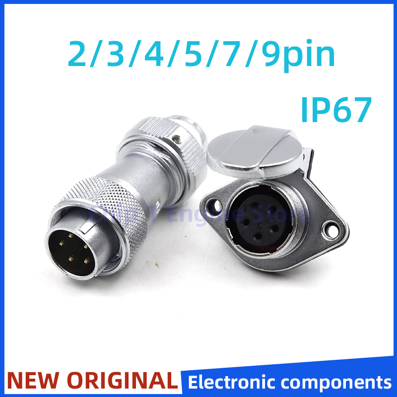 สําหรับ WEIPU การบินสายปลั๊ก WF20 TE + ZG 2 3 4 5 7 9 12 15pin กันน้ําตัวเชื่อมต่อชายและหญิงหน้าแปลนซ็อกเก็ต