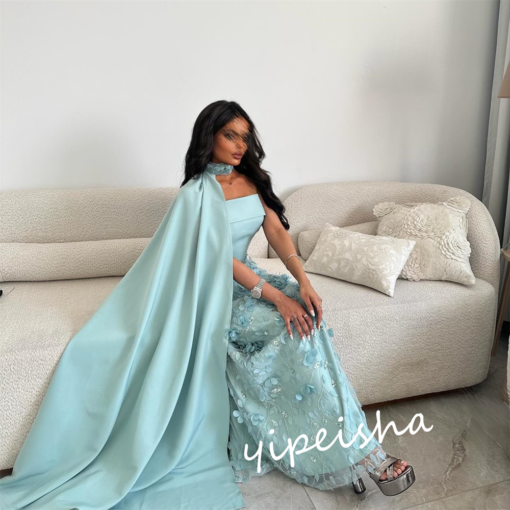 CustomizedJiayigong พรหม S Applique Clubbing A-Line ไหล่ข้างหนึ่ง Bespoke โอกาสชุดเดรสยาว