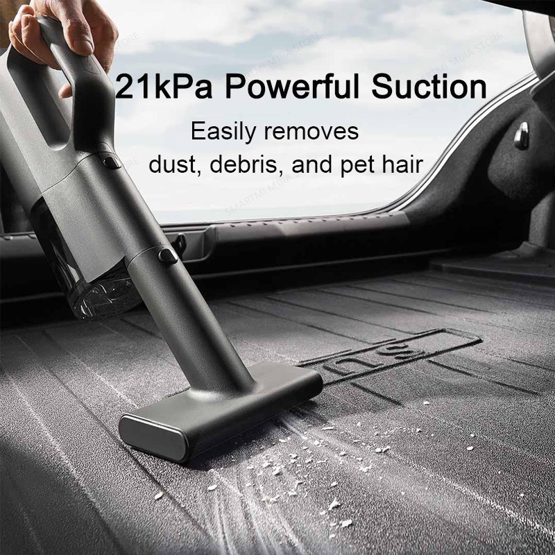 Xiaomi mijia aspirador de pó para carro, sucção 21kpa, carregamento rápido tipo c, copo de poeira de 150ml, para aspiradores domésticos sem fio, bateria de 2400mah