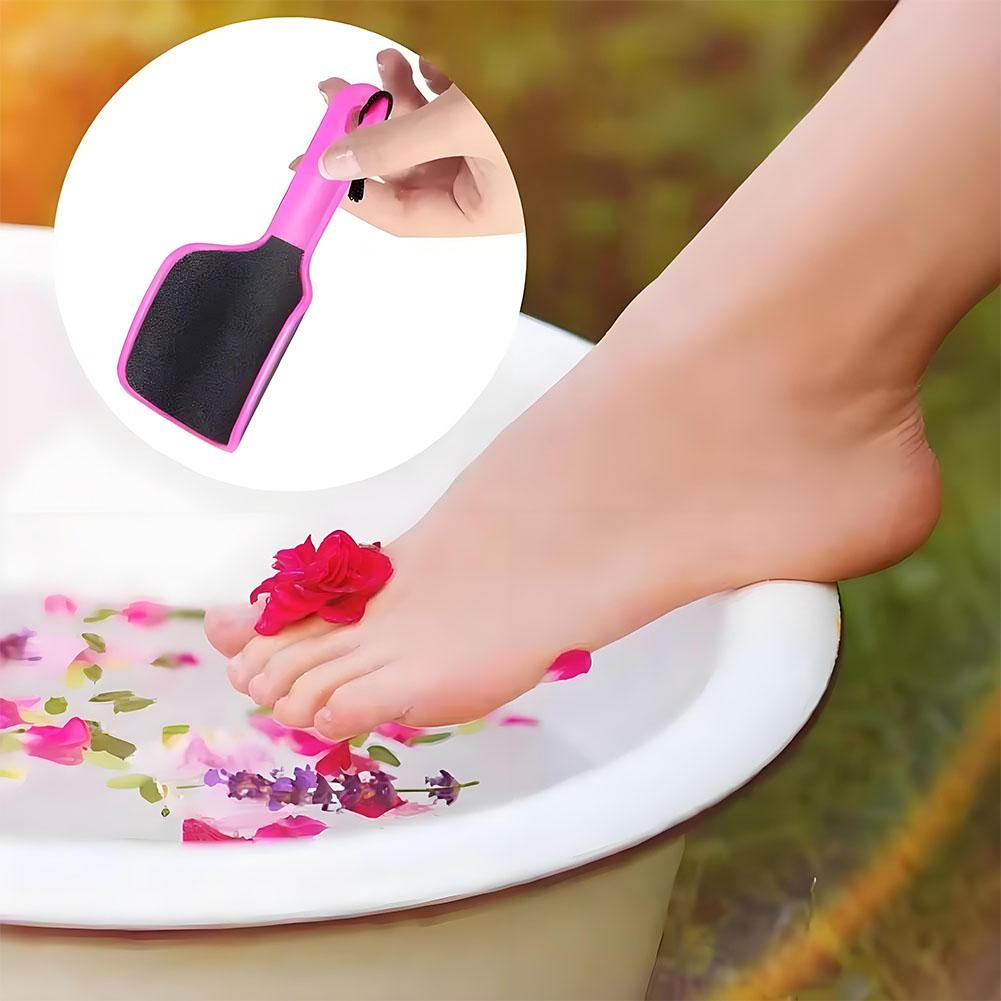 Lima de pies curvada, eliminador de callos de piel muerta para pies, lima de pedicura profesional de doble cara, lijadora de pies en forma de U