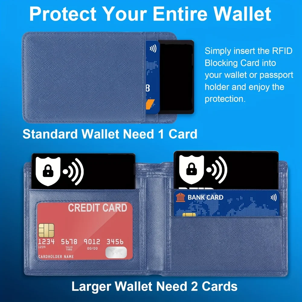 5/10 Teile/satz RFID-blockierende Karten NFC Debit Kreditkarten Reisepassschutz Blocker Kartenset Smart Anti-Diebstahl-Design RFID-Blocker