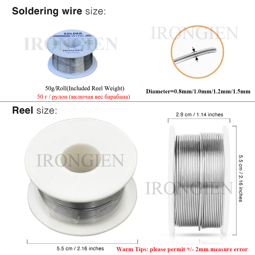 High Purity Soldering Wire 8g50g/Roll Mixed Tin Rosin Core Dia 0.6/0.8/1/1.2/1.5mm Solder Welding Wire For Electrical Soldering