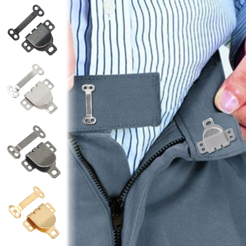 Metal Hand Sewn Pants Hook Invisible DIY Sewing Cloth Tool Fastener Connector Waist Buckles Hooks Sewing Decoration Accessories