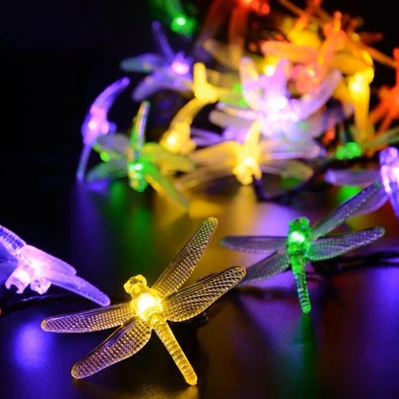 Jardim solar libélula luzes ao ar livre 6led decoração luz à prova dwaterproof água estaca luzes para quintal caminho pátio
