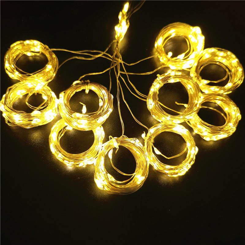 6M/3M LED Christmas Lights Fairy String Lights Curtain Garland USB Festoon Remote Christmas Decoration for Home New Year 2024