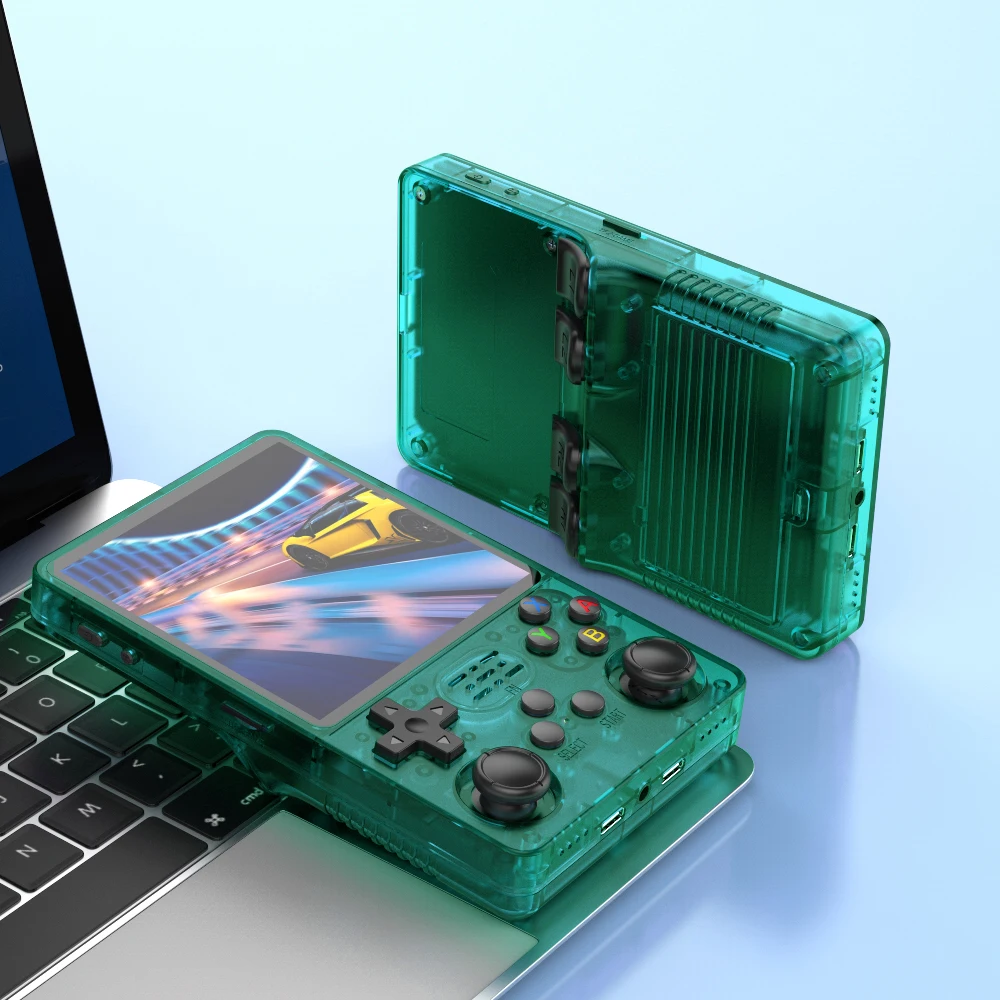 Venta superior 4 "IPS pantalla grande R36S Plus consola de juegos portátil Retro Linux sistema de 64 bits RK3326 bolsillo portátil ARKOS 2,0 R36SPLUS