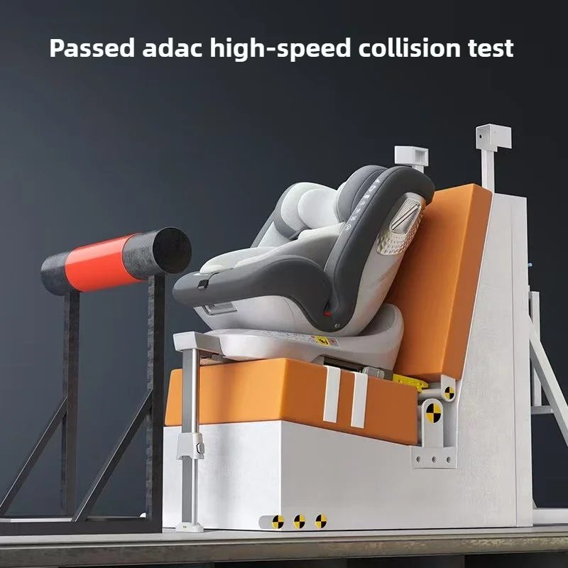 เบาะนั่งนิรภัยในรถยนต์สําหรับเด็ก ADAC i-size เหมาะสําหรับเด็กอายุ 0-12 ปี นั่งหรือนอน พร้อมอินเทอร์เฟซแบบแข็ง ISOFIX