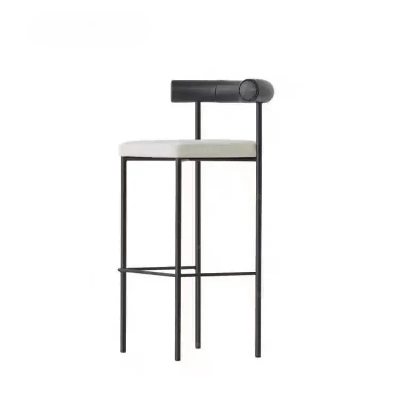 เก้าอี้บาร์สไตล์นอร์ดิกเก้าอี้บาร์ดีไซน์หรูหราทันสมัยเก้าอี้บาร์ที่เหมาะกับสรีระ SR50BC เฟอร์นิเจอร์ห้องครัวห้องนั่งเล่นทรงสูง