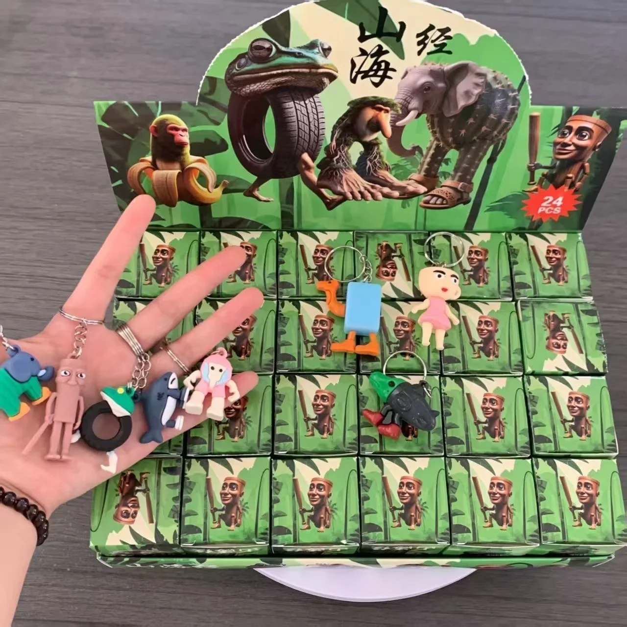 24 SZTUK Zabawnych Włoskich Brainrot Blind Box Zabawka Tungtungtung Sahur Tralarero Tralala Gra Mini Model Blind Box Prezent Urodzinowy Zabawki