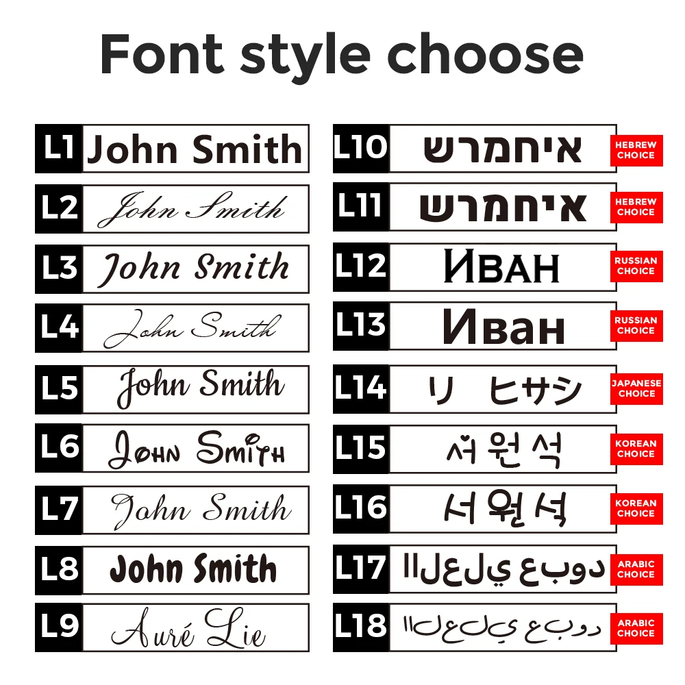 ส่วนบุคคลชื่อจดหมายผู้นําครูลายเซ็นเด็กผ้าสัญญา Selfing-inking แสตมป์ 18 แบบอักษรชื่อของเล่น