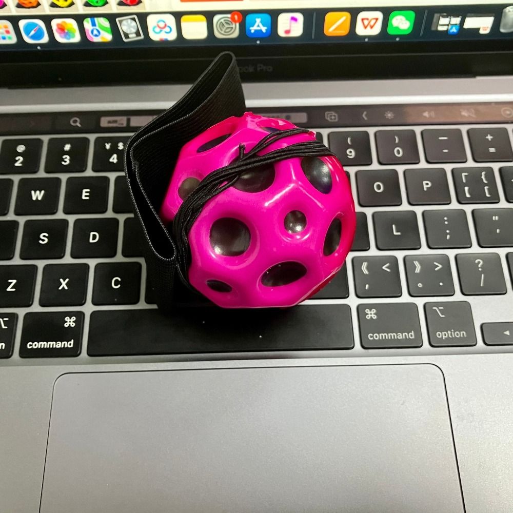 Jump Ball High Bouncing Ball Hand Ball Game Leisure Wrist Return Rubber Ball Exercise Fun Wrist Elastic Ball Kids Toy