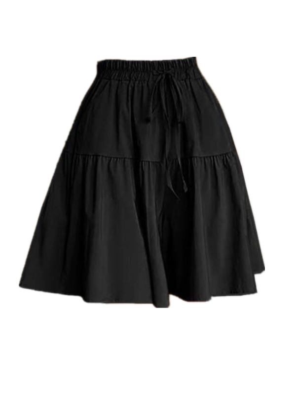 Calças Curtas de Cintura Alta em Nylon com Pregas para Mulheres, Estilo Casual de Verão, Calças de Ballet em Estilo Coreano