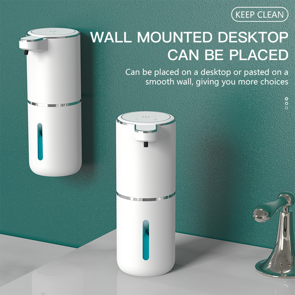 Automatische Touchless Schuimende Zeepdispenser 380 ml 4 Niveau Verstelbare USB Oplaadbare Elektrische Wandmontage voor Badkamer Keuken