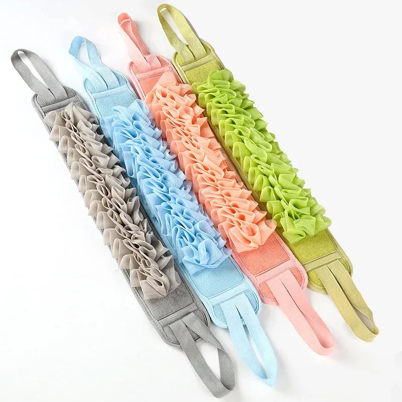 2-in-1-Dusche, Peeling, Rückenwäscher, Badegürtel, Handtuch, tiefer Schlamm, sauber, koreanischer Körperwaschlappen, japanisches hinteres Peeling-Zuggurt-Werkzeug