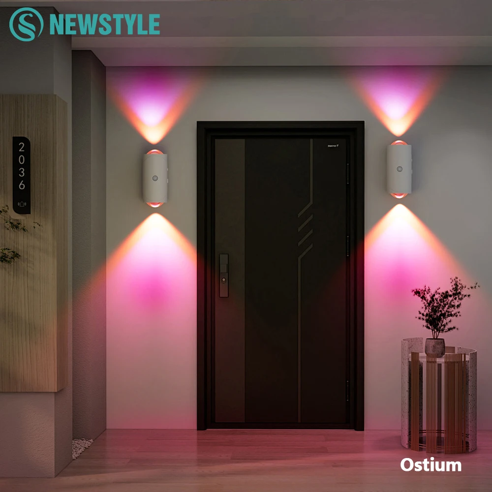 LED-Nachtlichter mit Bewegungsmelder, warm, RGB, USB wiederaufladbar, magnetische Montage, Wandleuchte, 3 Lichtmodi, Treppenlicht, Innenlampe