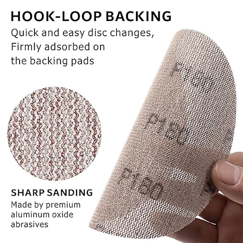 15Pcs 6-inch 150mm Round Grid Abrasive Dust-Free Anti-Jam Sand Disc - 60-600 Grit for Efficient Dust Removal - Ideal for Detaili