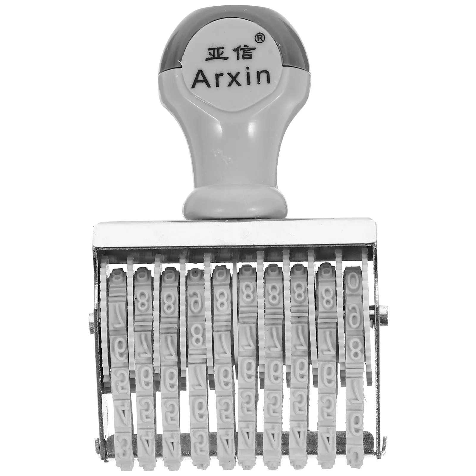 ยางวินเทจวันที่แสตมป์สํานักงานแสตมป์ตัวอักษรหมายเลข 0-9 Self Inking Stamper