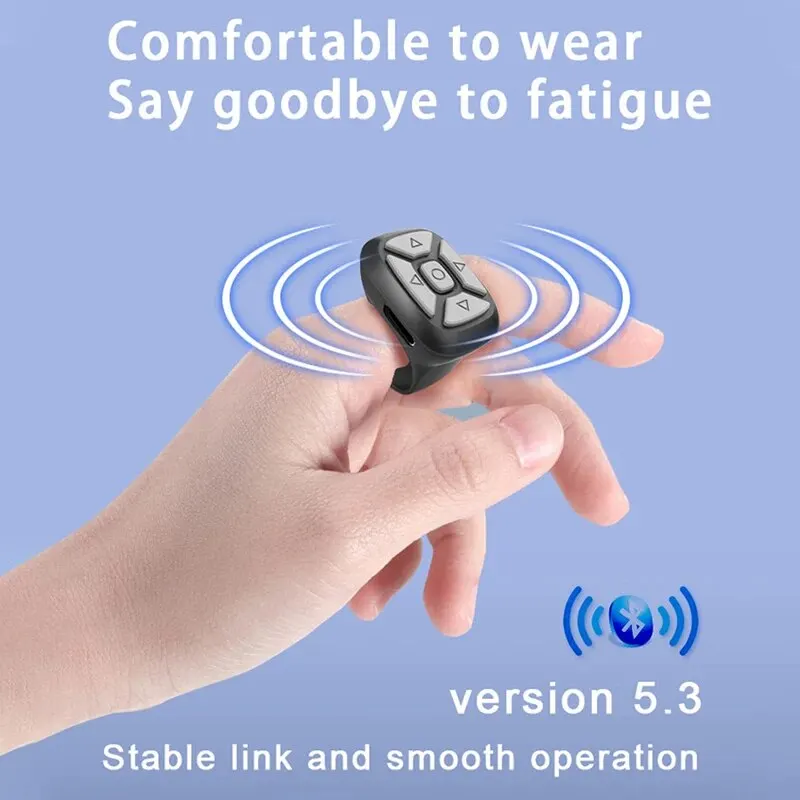 Drahtlose Bluetooth Mobile Selfie Faul Instant Musik Video Fernbedienung Ring Handy Bluetooth Controller Für Xiaomi Apple
