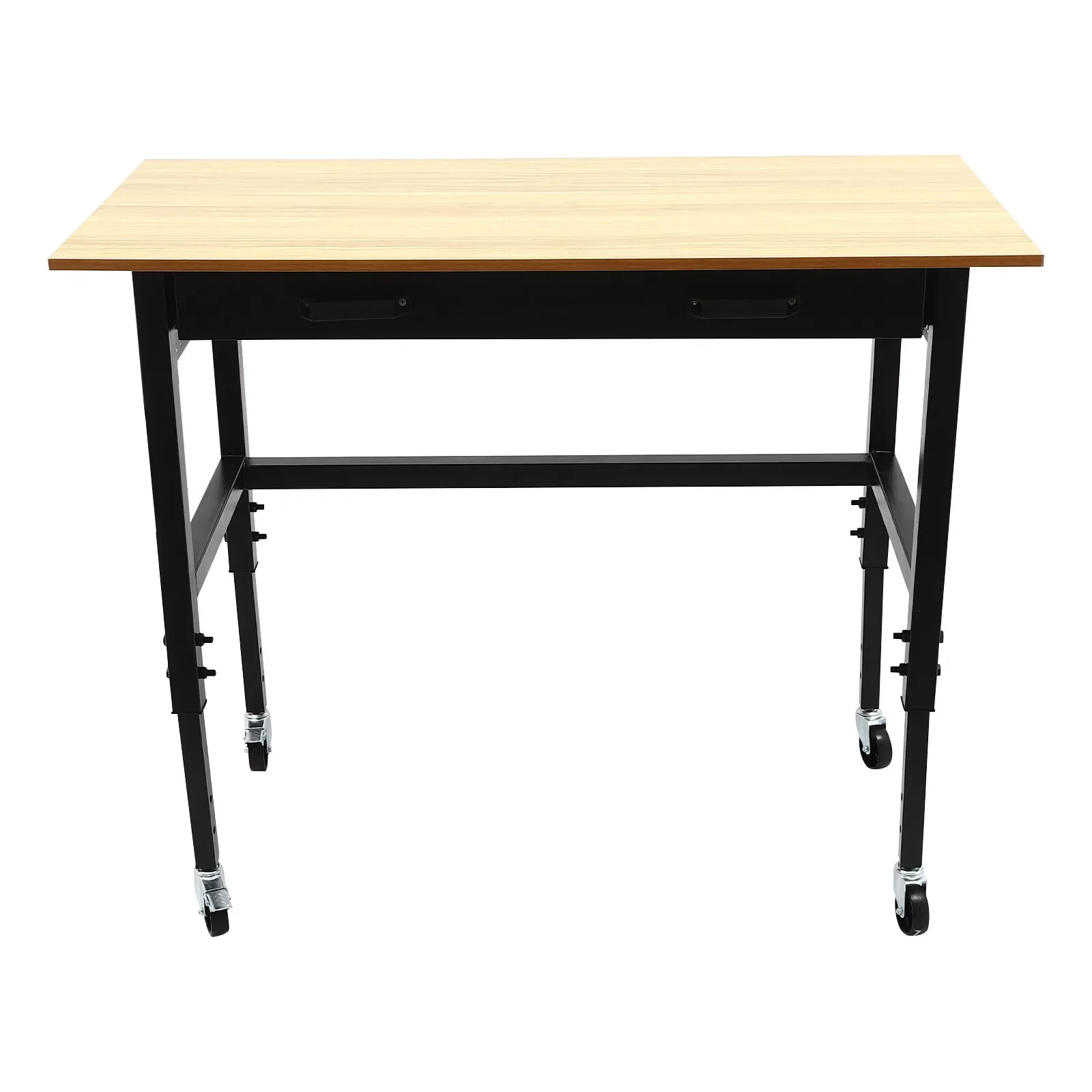 Mobile Workbench, Work Bench for Garage Office Home, Height Adjustable Workbench