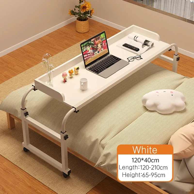 Laptop Computer Adjustable Height and Length Living Room Bedroom Movable Desk Overbed Table