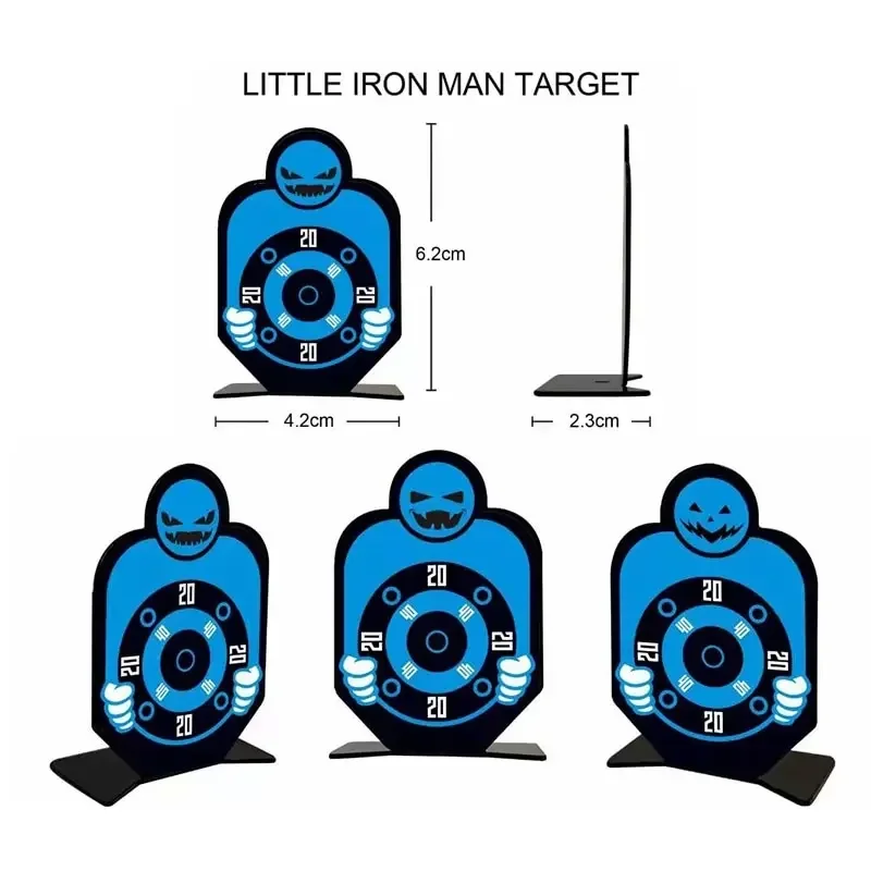 Slingshot Stainless Steel Target Soft Bullet Gun Target Shooting Practice Metal Iron Toy Targets Slingshot Accessories