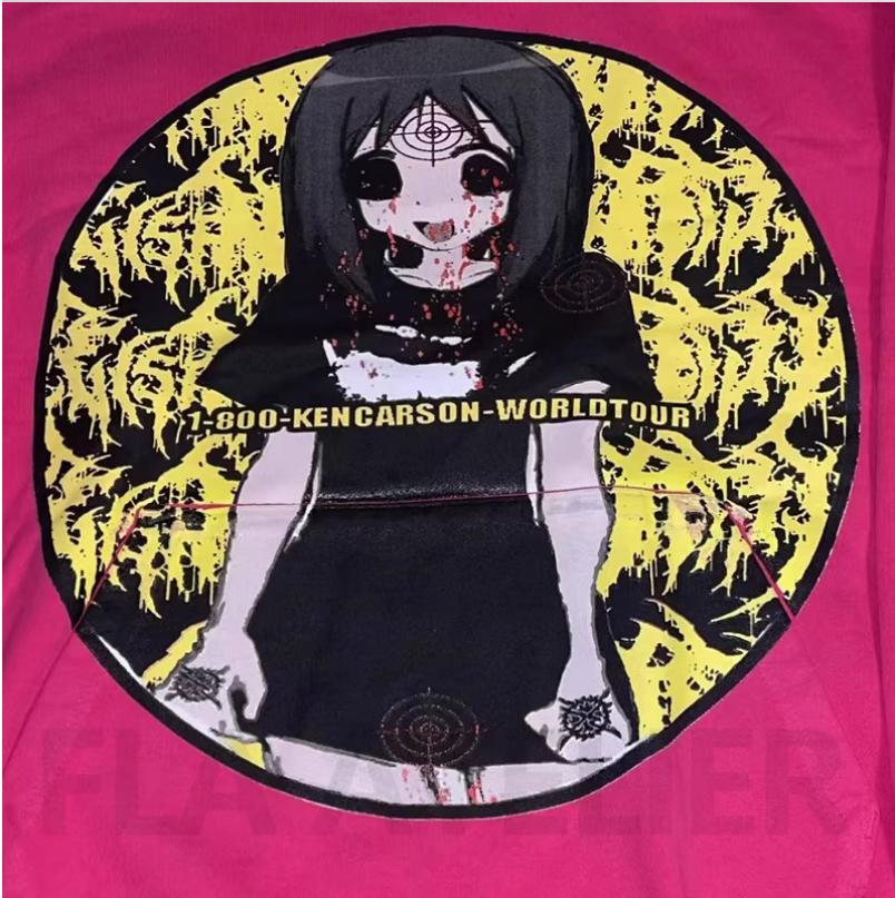 Nuevos hombres KEN CARSON A Great Chaos NARICISSIS Tour pulóver sudaderas con capucha sudaderas con capucha terciopelo algodón grueso polar US N188