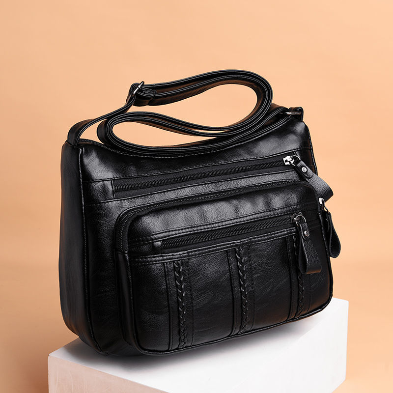 Borsa da donna Pu multistrato in morbida pelle moda donna borse a tracolla semplici borse da mamma borse a tracolla