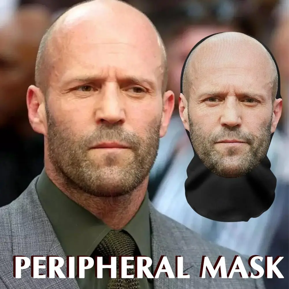 Interesting 3D Printed Seamless Mask Head Cover John Pork Smiling Party Cosplay Props UV Protection Shield Ronaldo PatternCospla