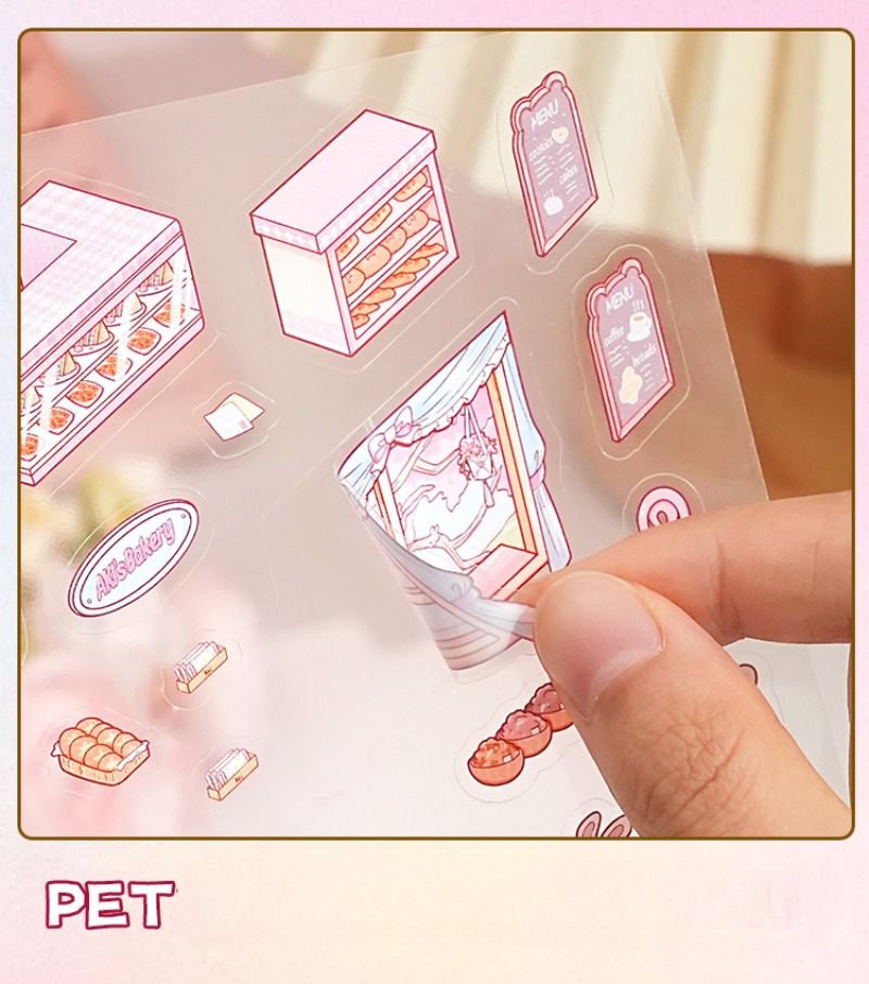 3D Sticker DIY Cabin Scene StackingThree-dimensional  Cute Cartoon Animal Children Stickers Hand Account Cute Gift for Kid Child