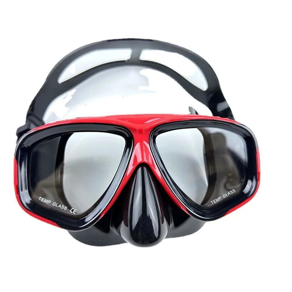 Gafas de buceo para hombres y mujeres adultos con montura grande, máscaras de buceo, snorkel libre, gafas de buceo para miopía, tratamiento antivaho