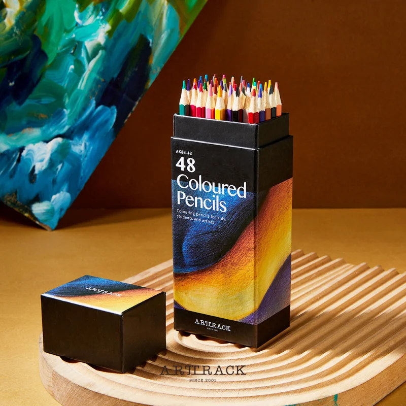 Professional 12/18/24/36/48/72 Colors Oily Colored Pencils Hexagon Wooden Handle Set Artist Painting Drawing Sketch Art Design