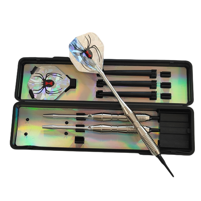 Dardos electrónicos profesionales de punta suave, dardos de 18g con eje de aleación de aluminio, color púrpura