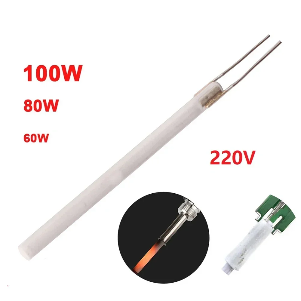 220V Soldering Iron Core Heating Element 60/80/100W Temperature Electric Ceramic Soldering Iron Core Welding Tool