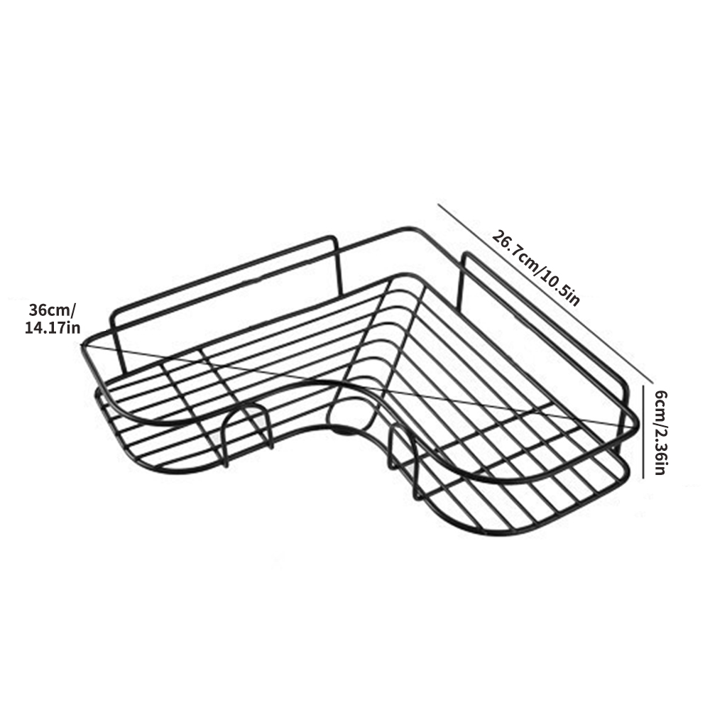 Perforationsfreies Badezimmer-Toilettenartikel-Regal, WC-Stativ, WC-Wandbehang, Küchen-Aufbewahrungsregal