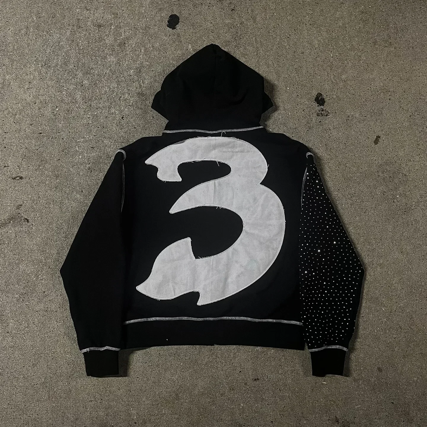 Y2k streetwear retro masculino bordado personalizado diamante oversized hoodie masculino feminino harajuku gótico moletom casual