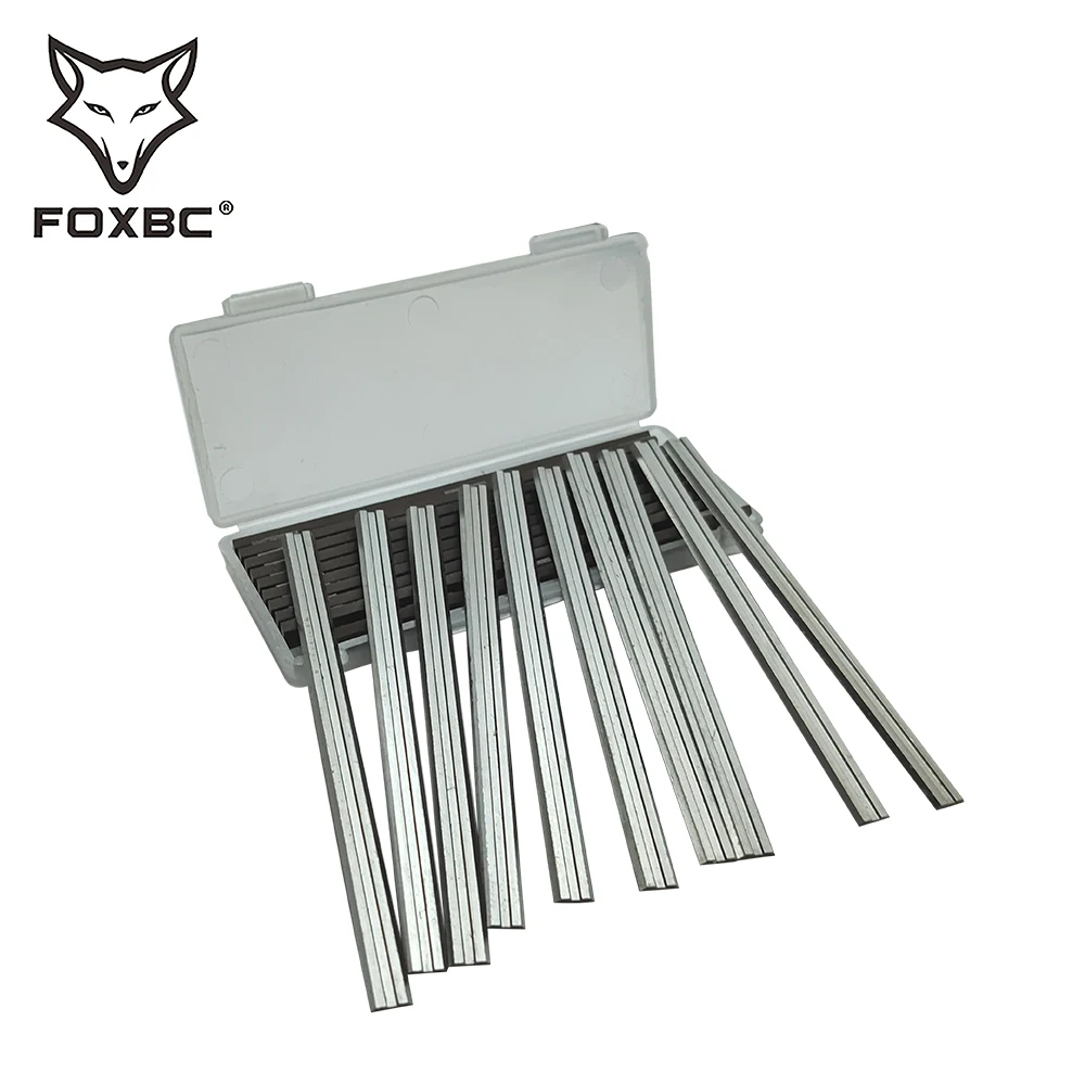 FOXBC 20 Chiếc 82Mm Điện Máy Bào Lưỡi HSS Đảo Chiều Gỗ Máy Bào Dao Gỗ Máy Móc Phần Cho DeWalt Bosch Makita