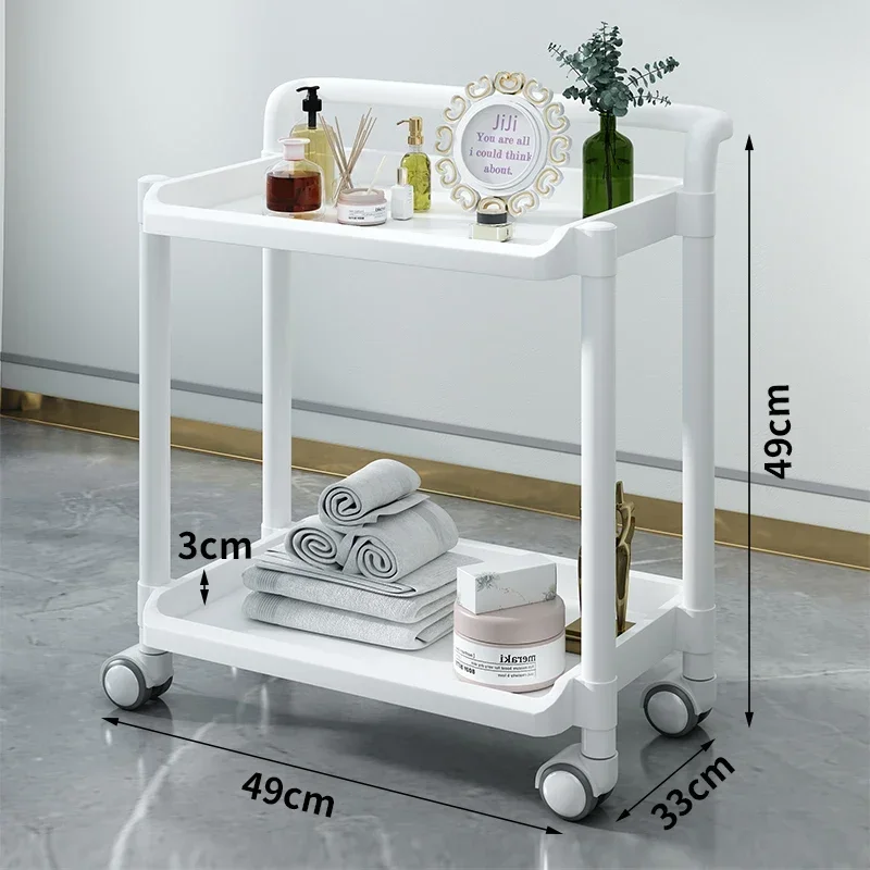 Organizer รถเข็นรถเข็น Salon พับเสิร์ฟ Hair EXTENSION Beauty Decor เฟอร์นิเจอร์ Professional Organizer ล้อพลาสติก