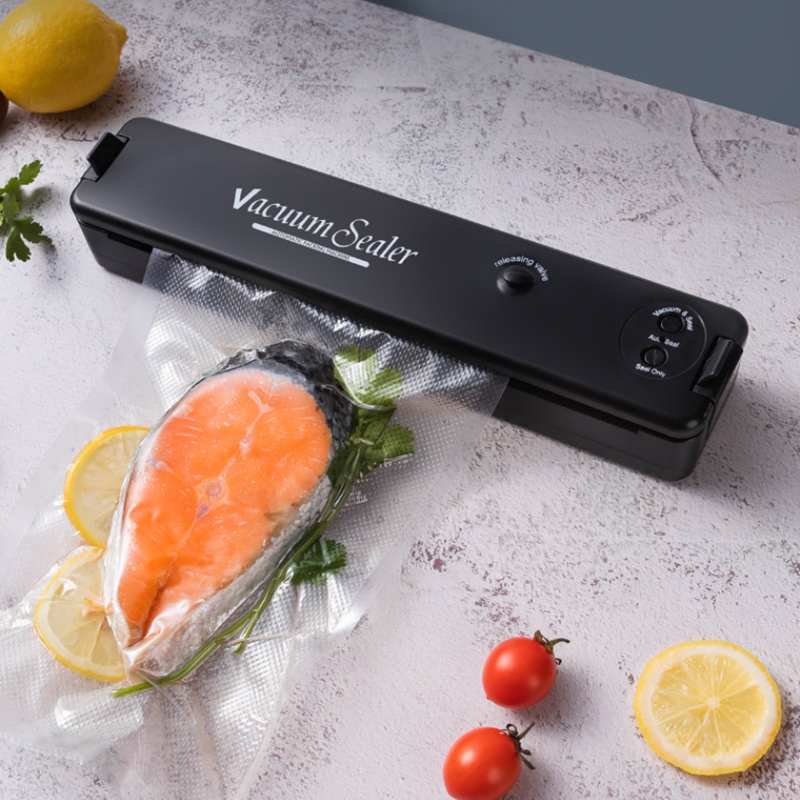 Máquina selladora al vacío de alimentos, sistema de sellado automático de aire para almacenamiento de alimentos en seco, con 10 bolsas de sellado de piezas