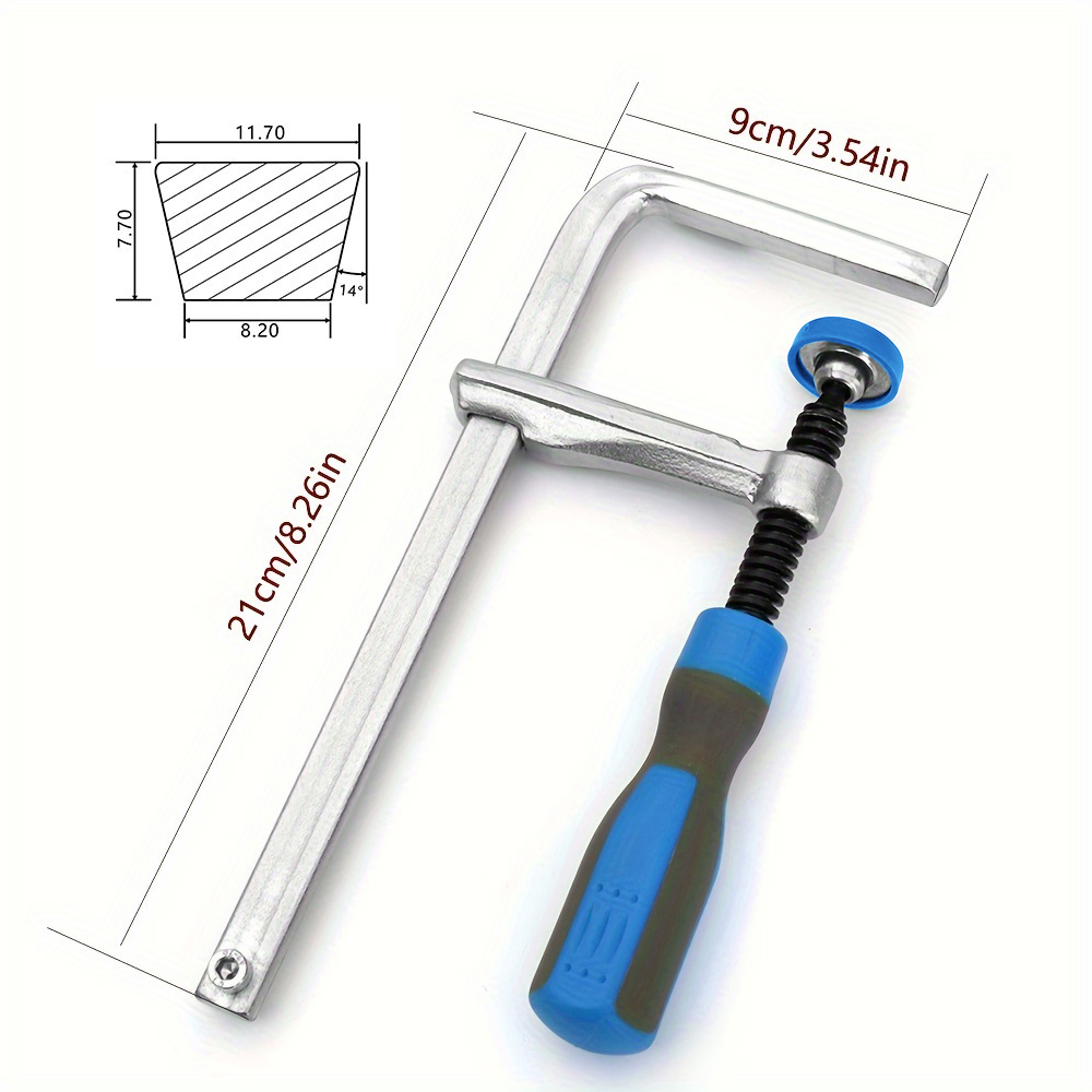 Dovetail Clamp With Soft-Grip Handle + Dovetail Router Bit ,for Track Saw Guide Rail DIY Desktop Groove Clip Woodworking tool