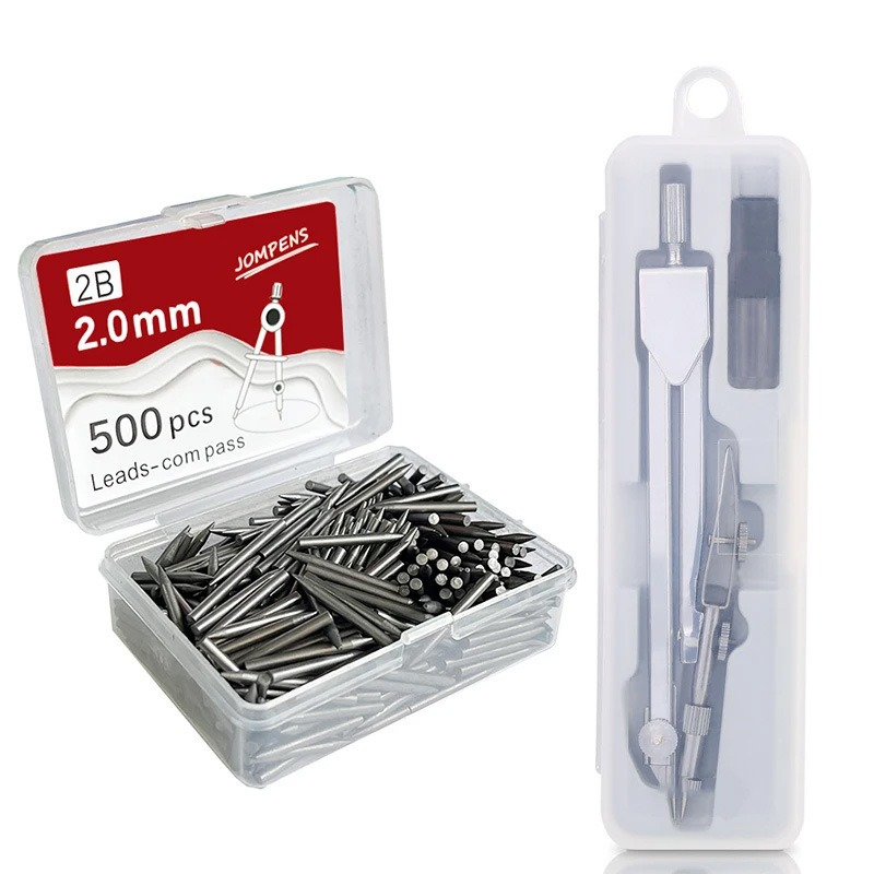 Набор металлических компасов, компас для рисования со сменным стержнем для студентов, инструменты для экзаменационного рисования, канцелярские принадлежности, компас, геометрический компас