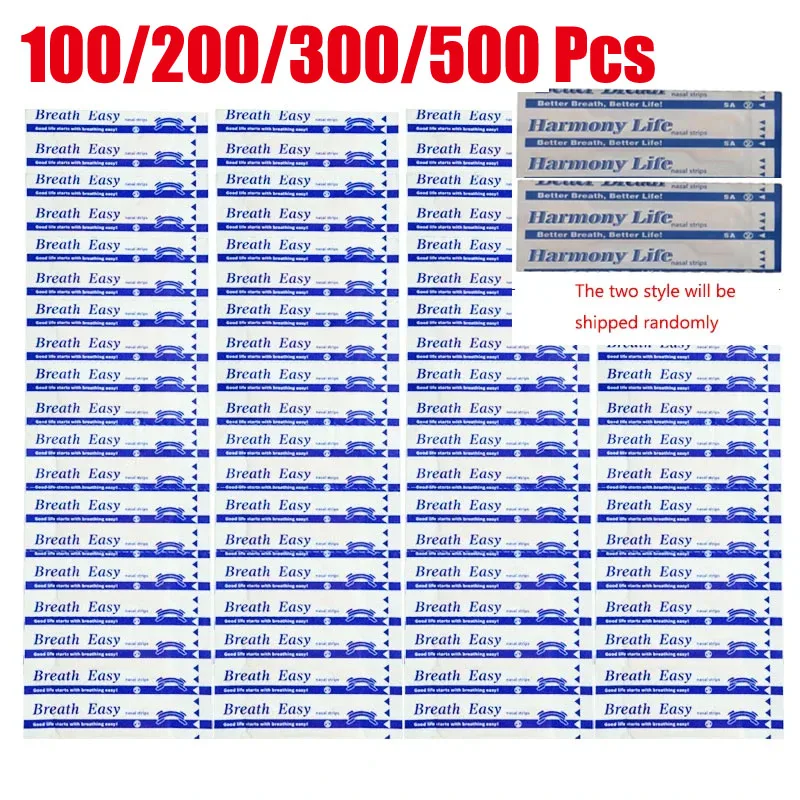 100/500PCS Adem Neusstrips Rechts Hulp Stop Snurken Neus Patch Goede Slapen Patch Product Gemakkelijker Adem Slaaphulpmiddel Decive