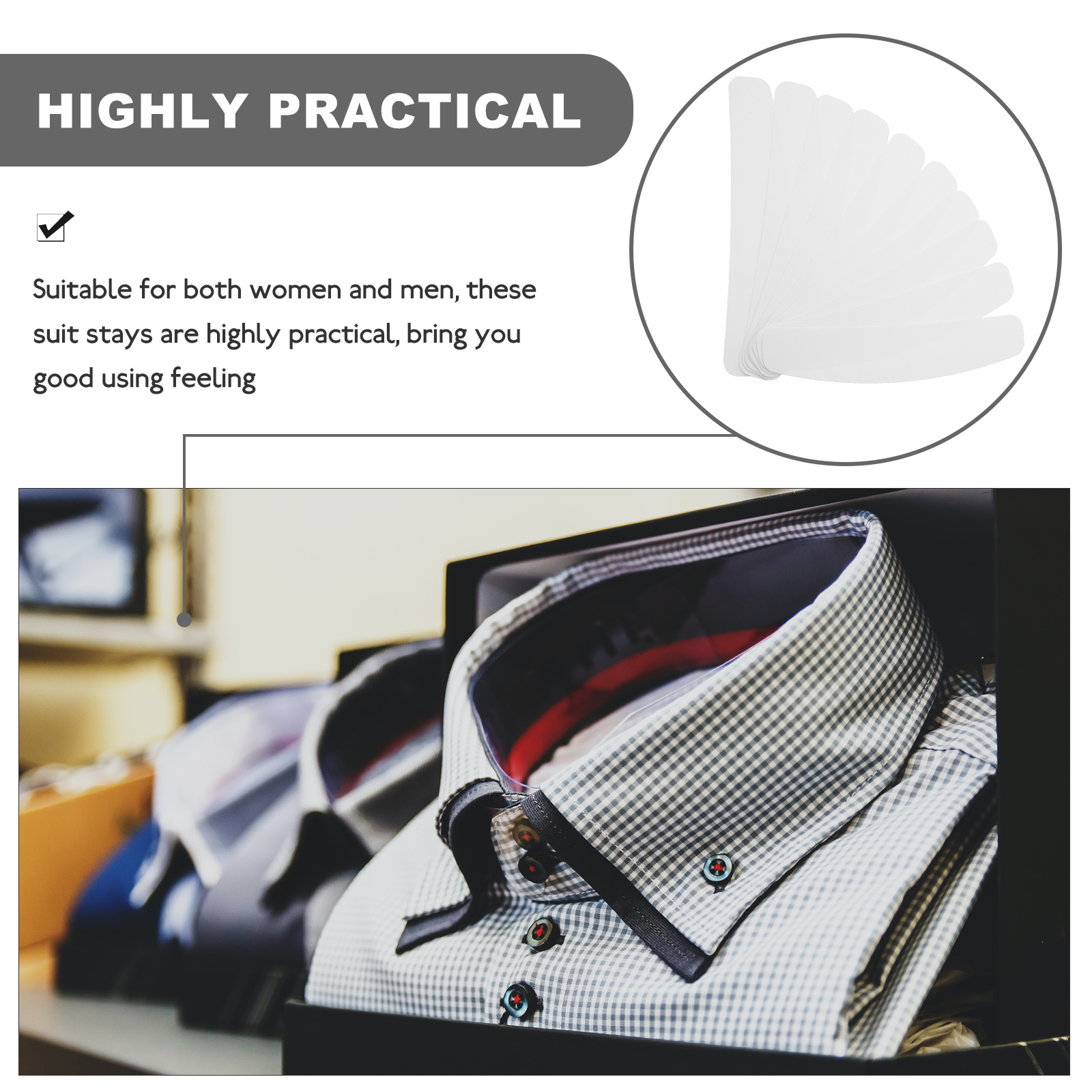 10 stuks kraag blijft pak kraag ondersteunt buigbestendig breukbestendig voor mannen formele kleding shirts kledingaccessoires