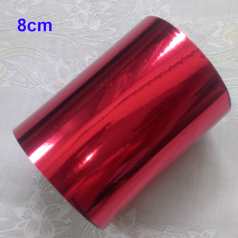 8 センチメートルホットスタンピング箔紙革布パッケージボックス DIY 装飾アクセサリー 120 メートル/ロール