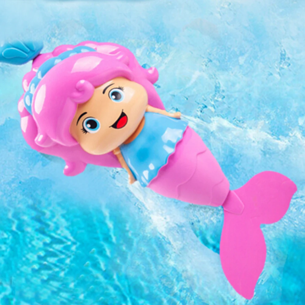ใหม่ของเล่นน่ารัก Mermaid Clockwork Dabbling ลอยว่ายน้ําแผลเล่นน้ําการ์ตูนการศึกษาการเรียนรู้ของเล่น