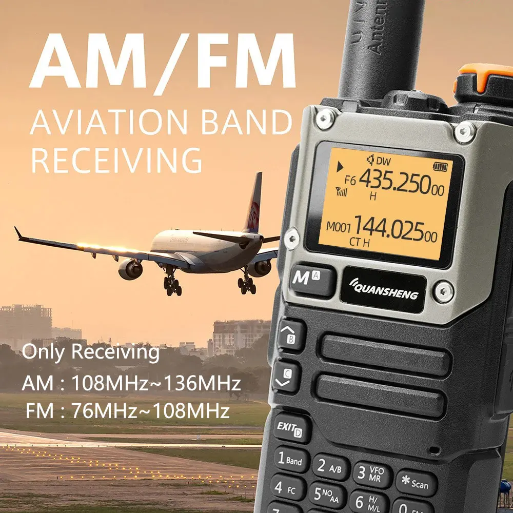 Quansheng UV K5 (8) Walkie Talkie Am Fm Two Way Radio Commutator Station Ham Wireless Set Long Range Receiver Quansheng UV-K6
